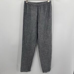 Women’s Chicos 100% linen grey pants size 1 medium